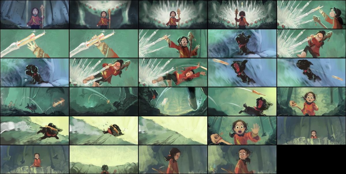 storyboard frames
